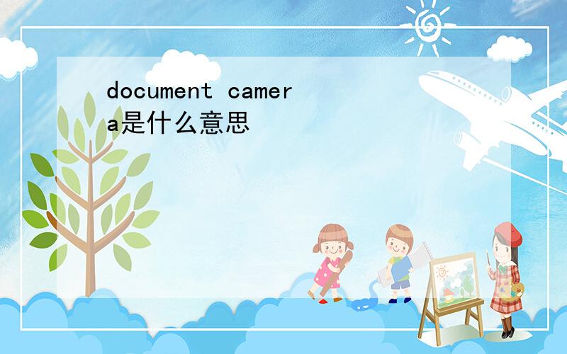 document camera是什么意思