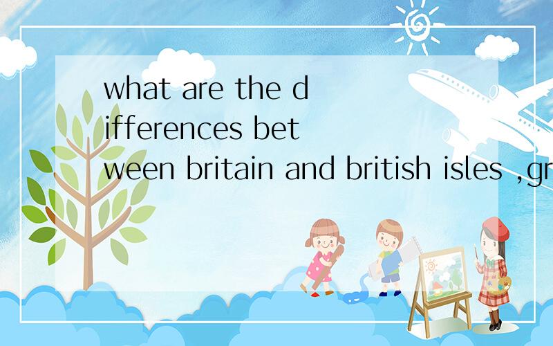 what are the differences between britain and british isles ,great britain,england,the united kingdom and the british commonwealth